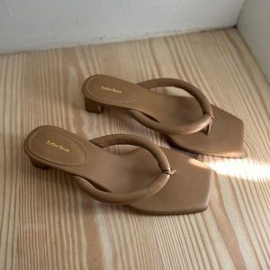 **new** & other stories slip on leather thong sandals